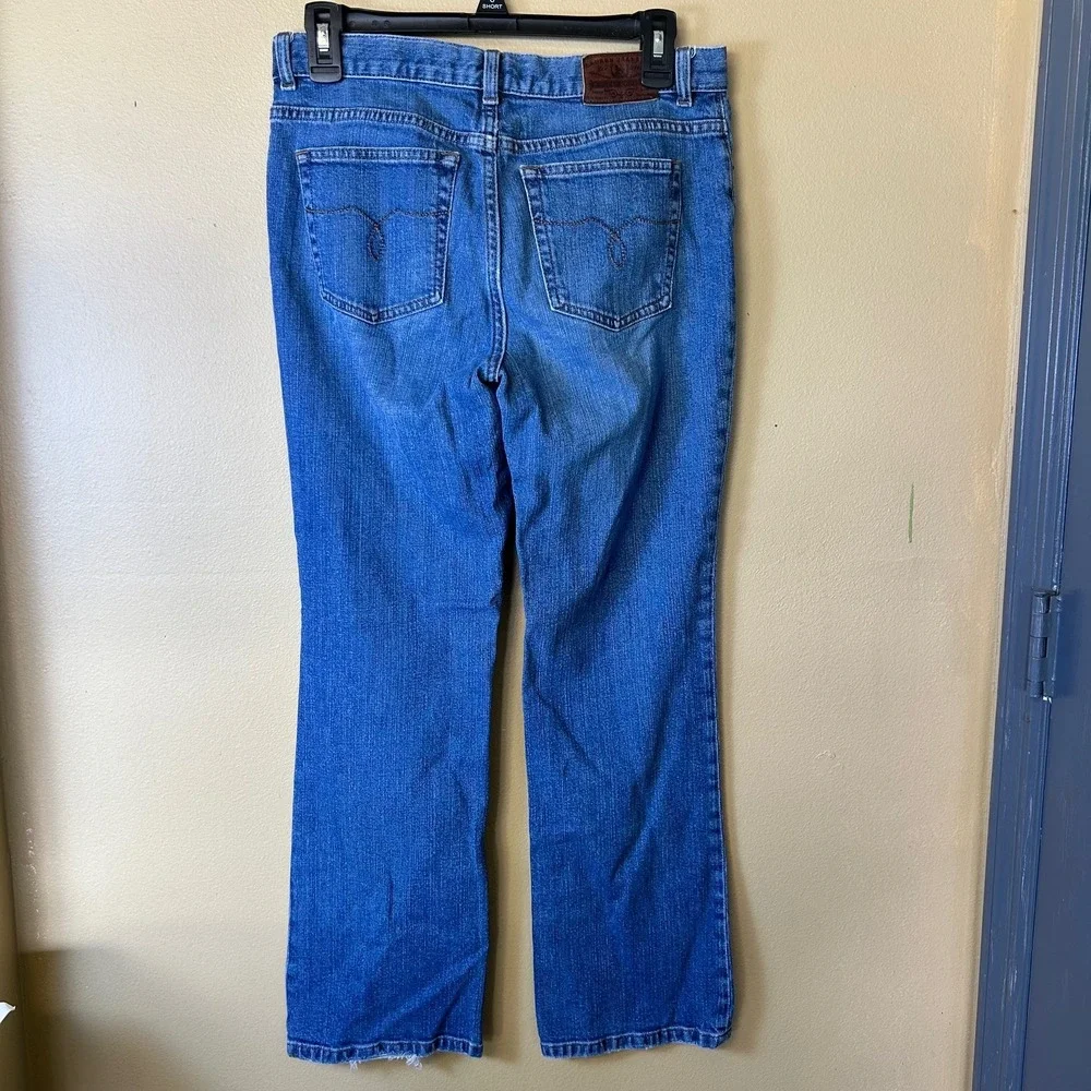Lauren Jeans Co. Ralph Lauren Blue Denim Bootcut Jeans Women's Size‎ 8P